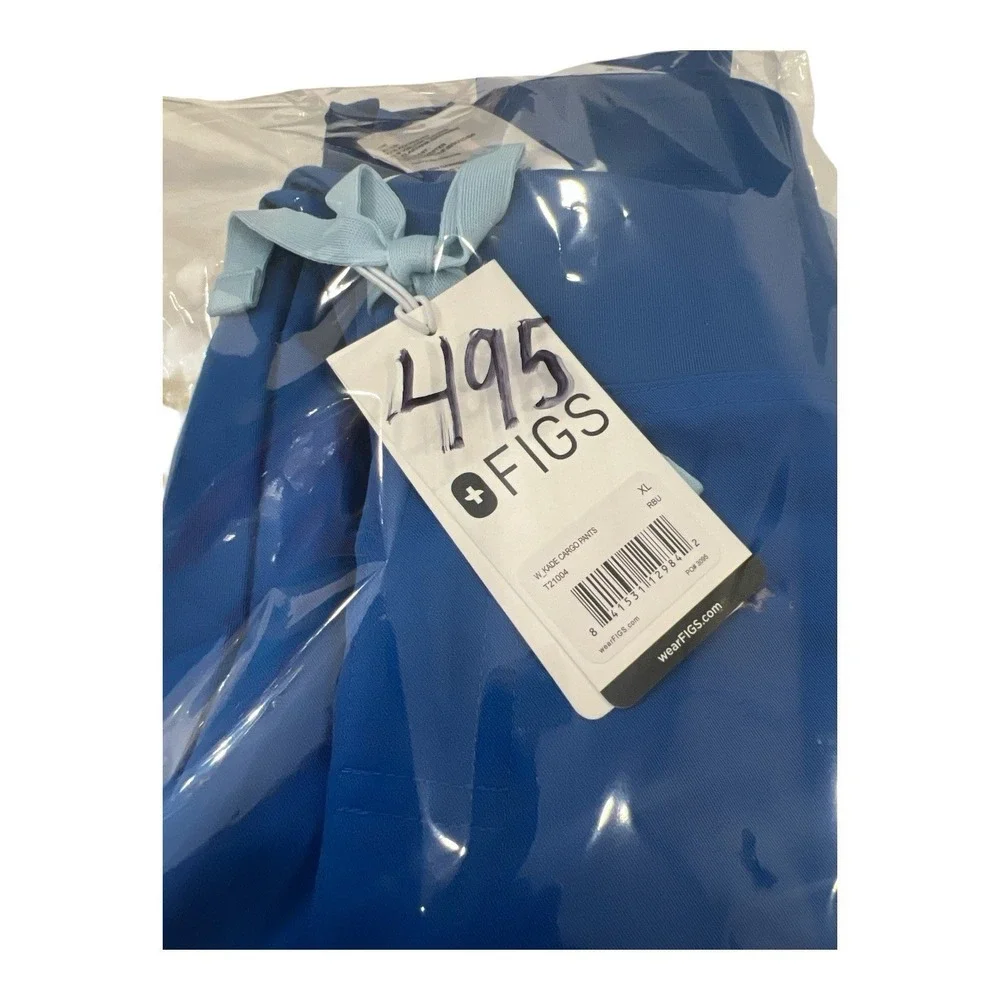 FIGS Kade Cargo Scrub Pants XL Royal Blue NWT Technical Collection